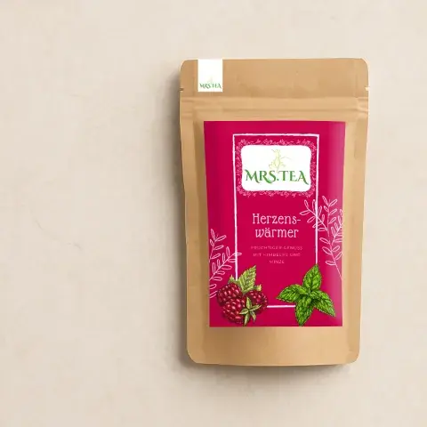 Herzenswärmer Himbeer Minze Tee Rooibos