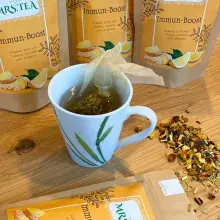 Tee tasse Ingwertee Ingwer-Honig-Zitrone