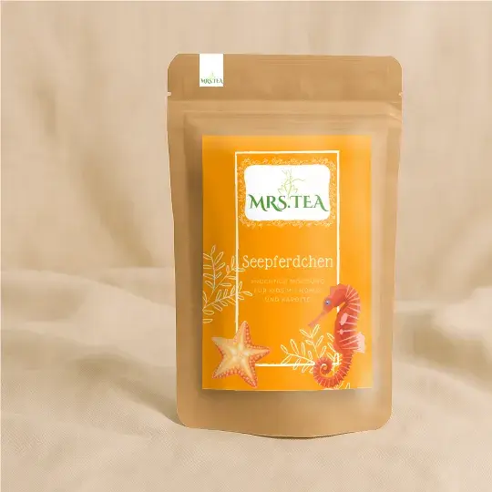 Seepferdchen Tee Früchtetee Mrs. Tea Erdbeer Kokos